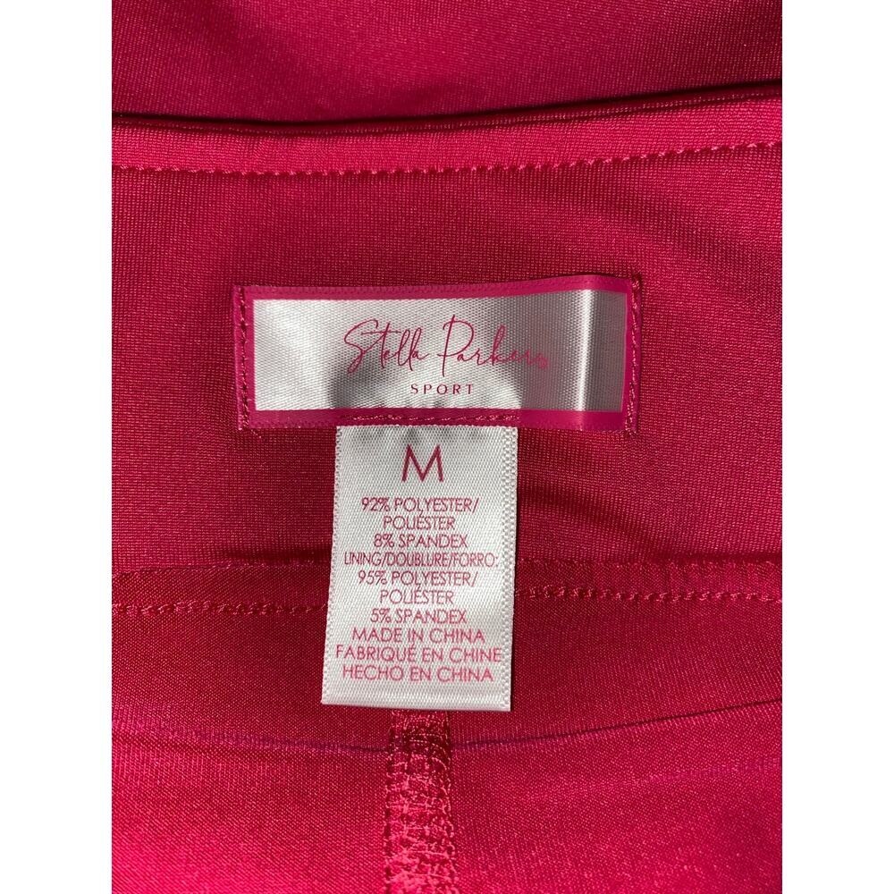Stella Parker Sport Pink Golf Skort M Athletic Tennis Skirt Stretch Zip Pockets - Picture 8 of 10